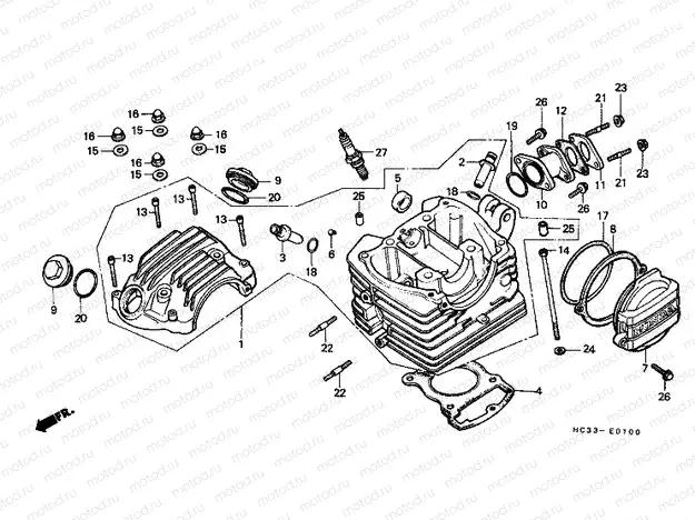 E-1 CYLINDER HEAD