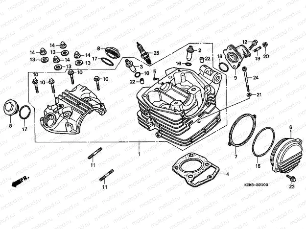 E-1 CYLINDER HEAD