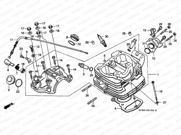 E-1 CYLINDER HEAD
