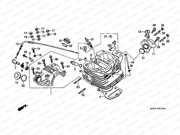 E-1 CYLINDER HEAD