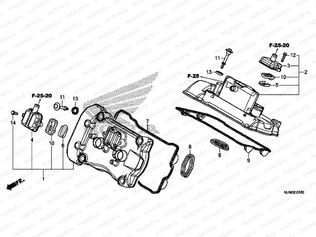 E-1 CYLINDER HEAD COVER