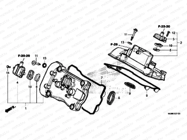E-1 CYLINDER HEAD COVER