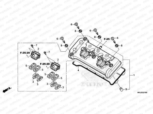 E-1 CYLINDER HEAD COVER
