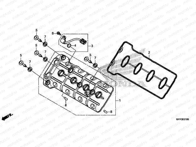 E-1 CYLINDER HEAD COVER