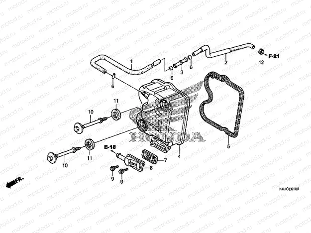 E-1 CYLINDER HEAD COVER