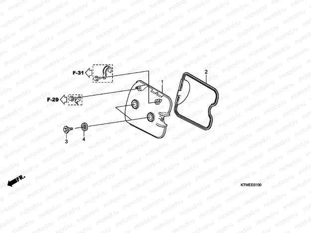 E-1 CYLINDER HEAD COVER