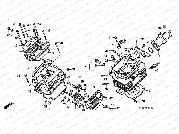 E-1 CYLINDER HEAD / VALVE COVER