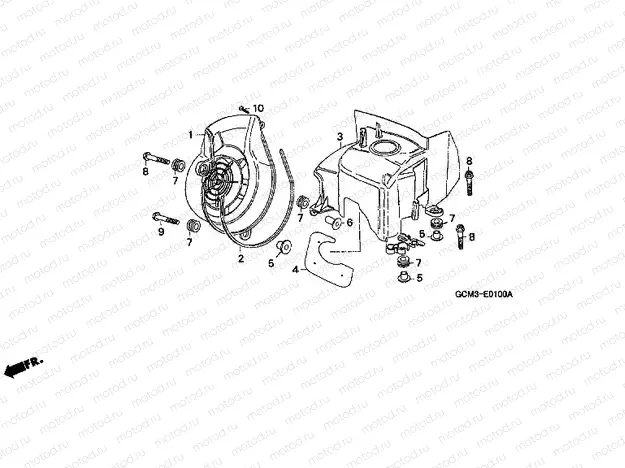 E-1 FAN COVER / COVER