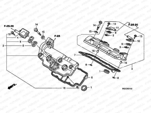 E-1 VALVE COVER