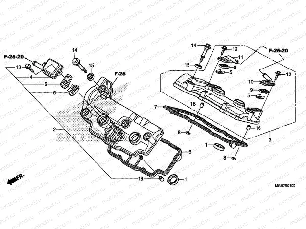 E-1 VALVE COVER