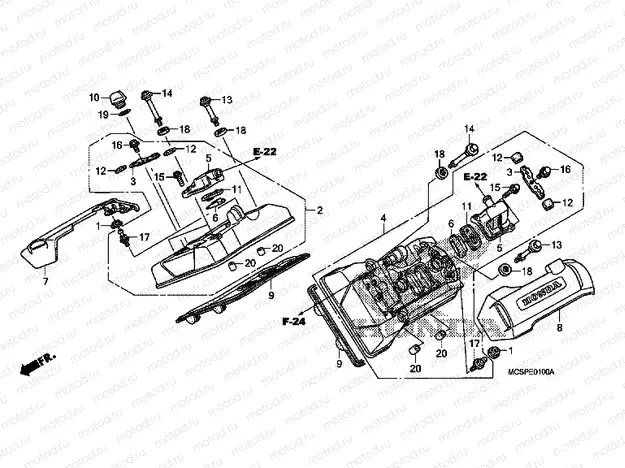 E-1 VALVE COVER