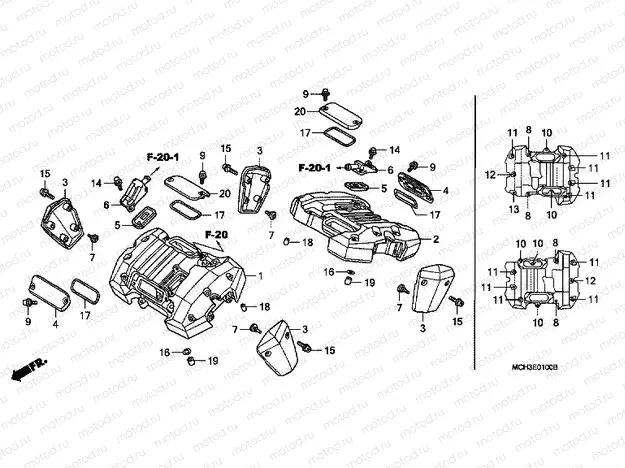 E-1 VALVE COVER