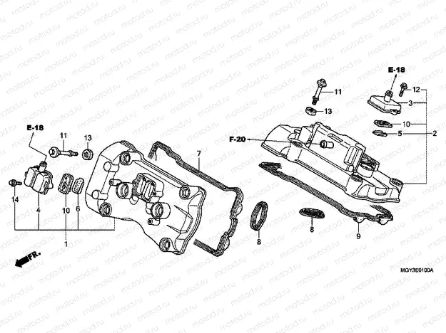 E-1 VALVE COVER