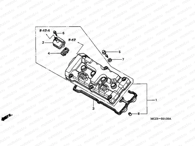 E-1 VALVE COVER