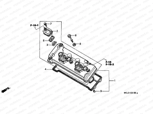 E-1 VALVE COVER