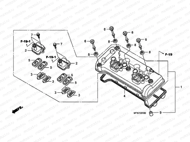 E-1 VALVE COVER