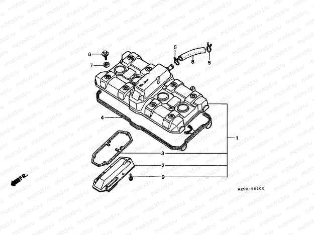E-1 VALVE COVER