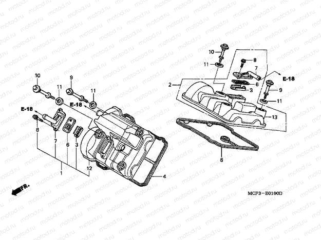 E-1 VALVE COVER