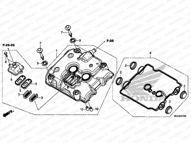 E-1 VALVE COVER