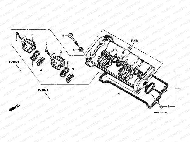 E-1 VALVE COVER
