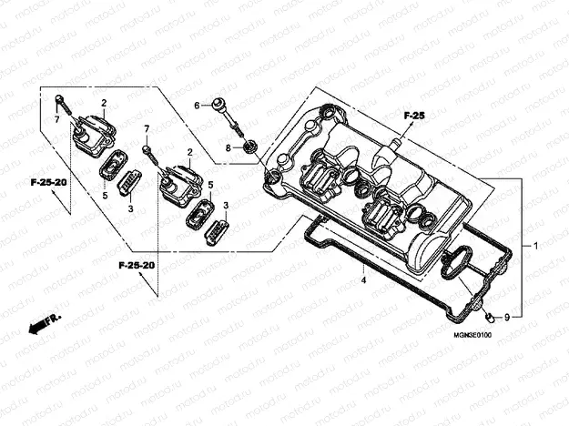 E-1 VALVE COVER