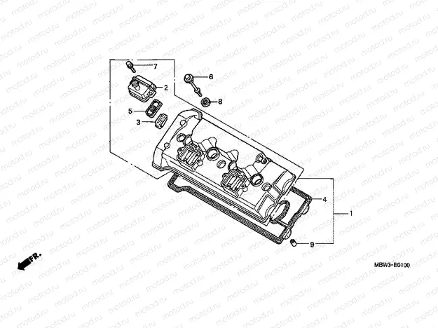 E-1 VALVE COVER