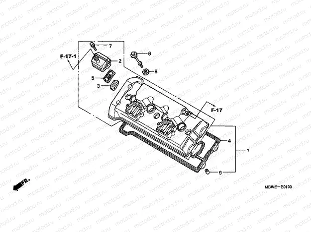E-1 VALVE COVER