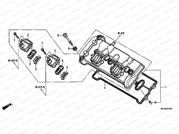 E-1 VALVE COVER