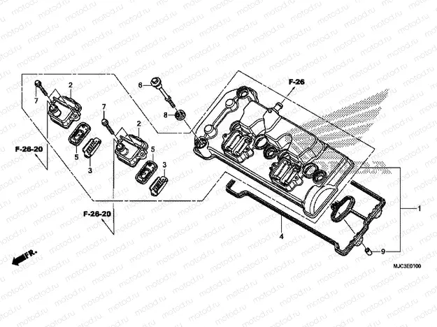 E-1 VALVE COVER