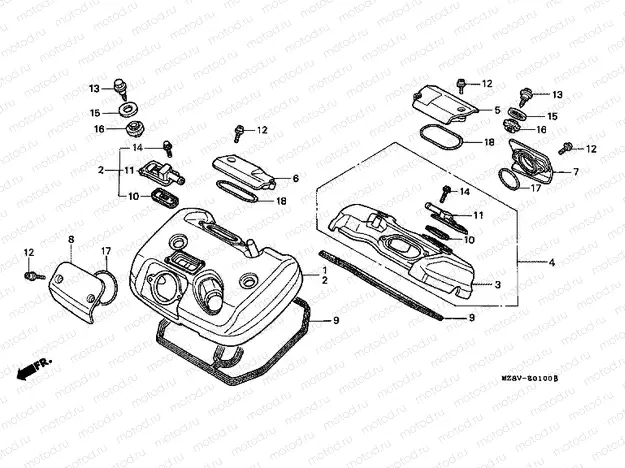 E-1 VALVE COVER