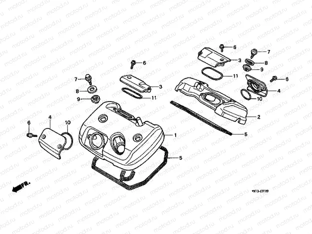 E-1 VALVE COVER