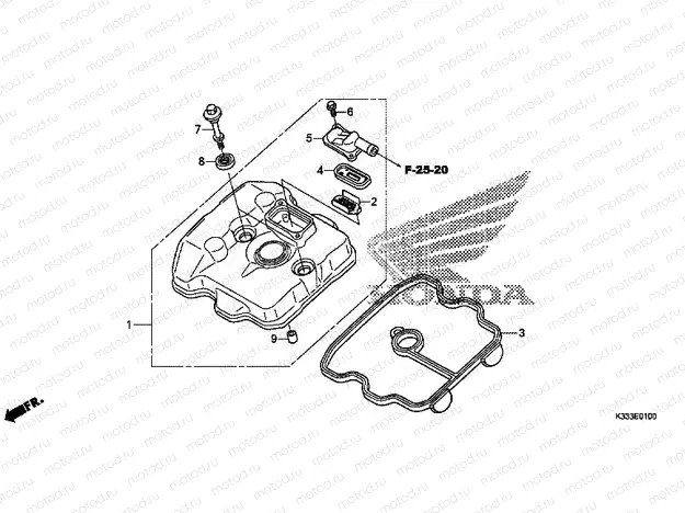E-1 VALVE COVER