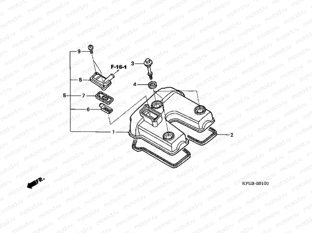 E-1 VALVE COVER