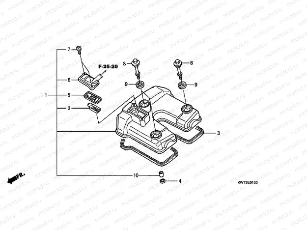 E-1 VALVE COVER