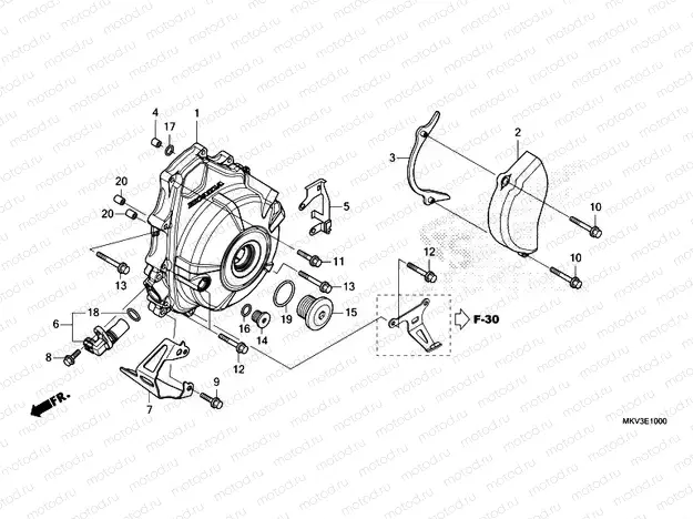 E-10 A.C. GENERATOR COVER