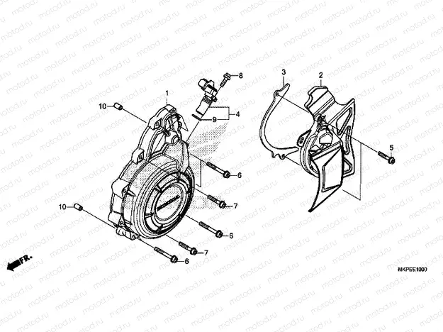 E-10 A.C. GENERATOR COVER