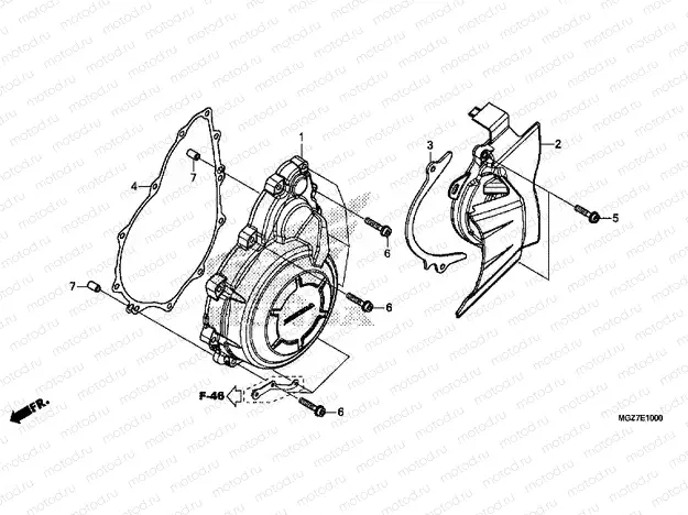 E-10 A.C. GENERATOR COVER
