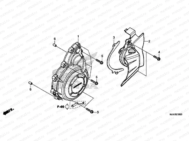 E-10 A.C. GENERATOR COVER