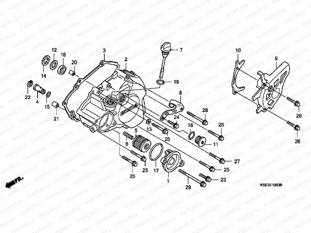 E-10 B. CRANKSHAFT COVER