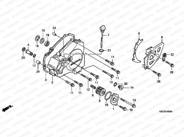 E-10 B. CRANKSHAFT COVER