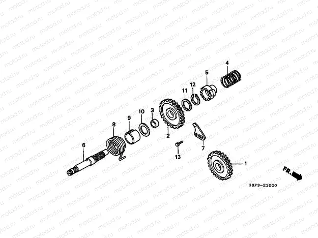 E-10 DRIVE SHAFT AXLE