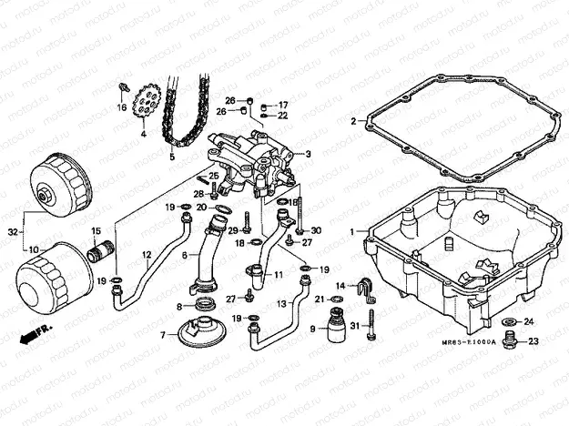 E-10 OIL FILTER / OIL PUMP