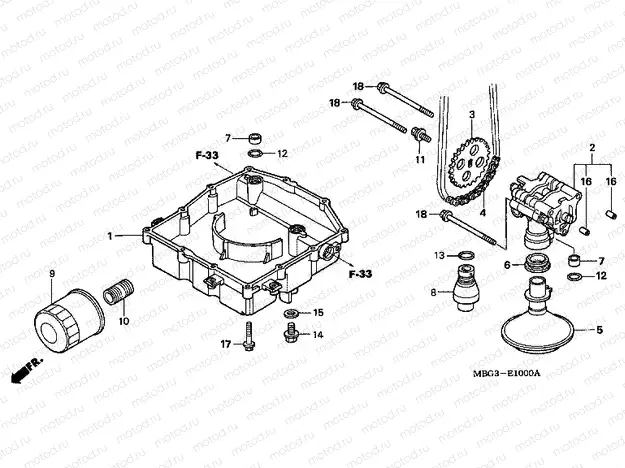 E-10 OIL PUMP