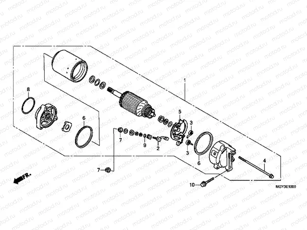 E-10 STARTER ENGINE