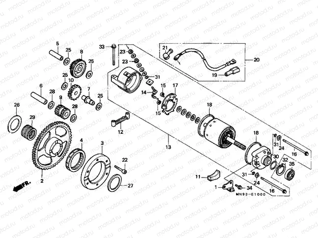 E-10 STARTER ENGINE