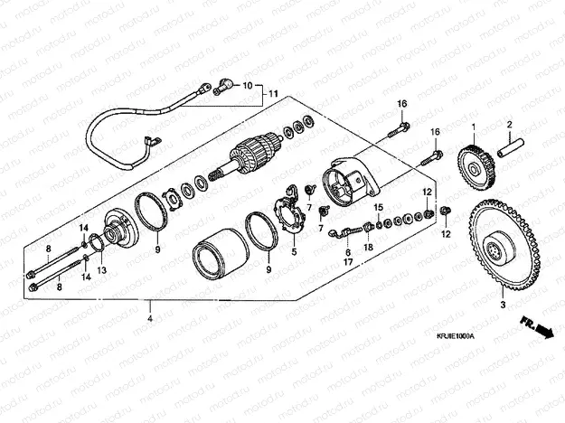 E-10 STARTER ENGINE (FES1253-5) (FES1503-5)
