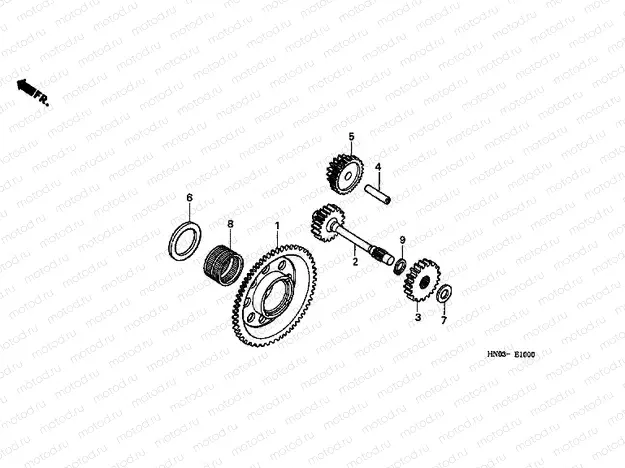 E-10 STARTING GEAR
