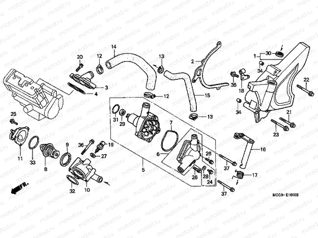 E-10 WATER PUMP