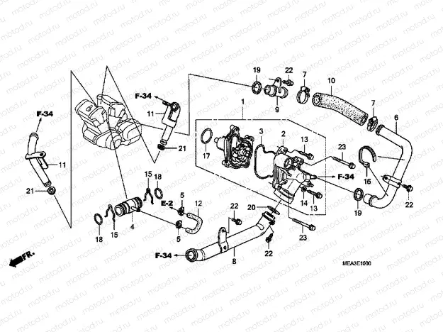 E-10 WATER PUMP