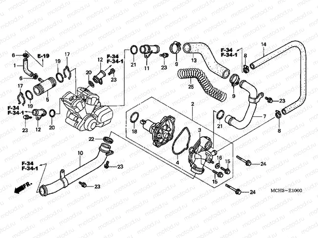 E-10 WATER PUMP